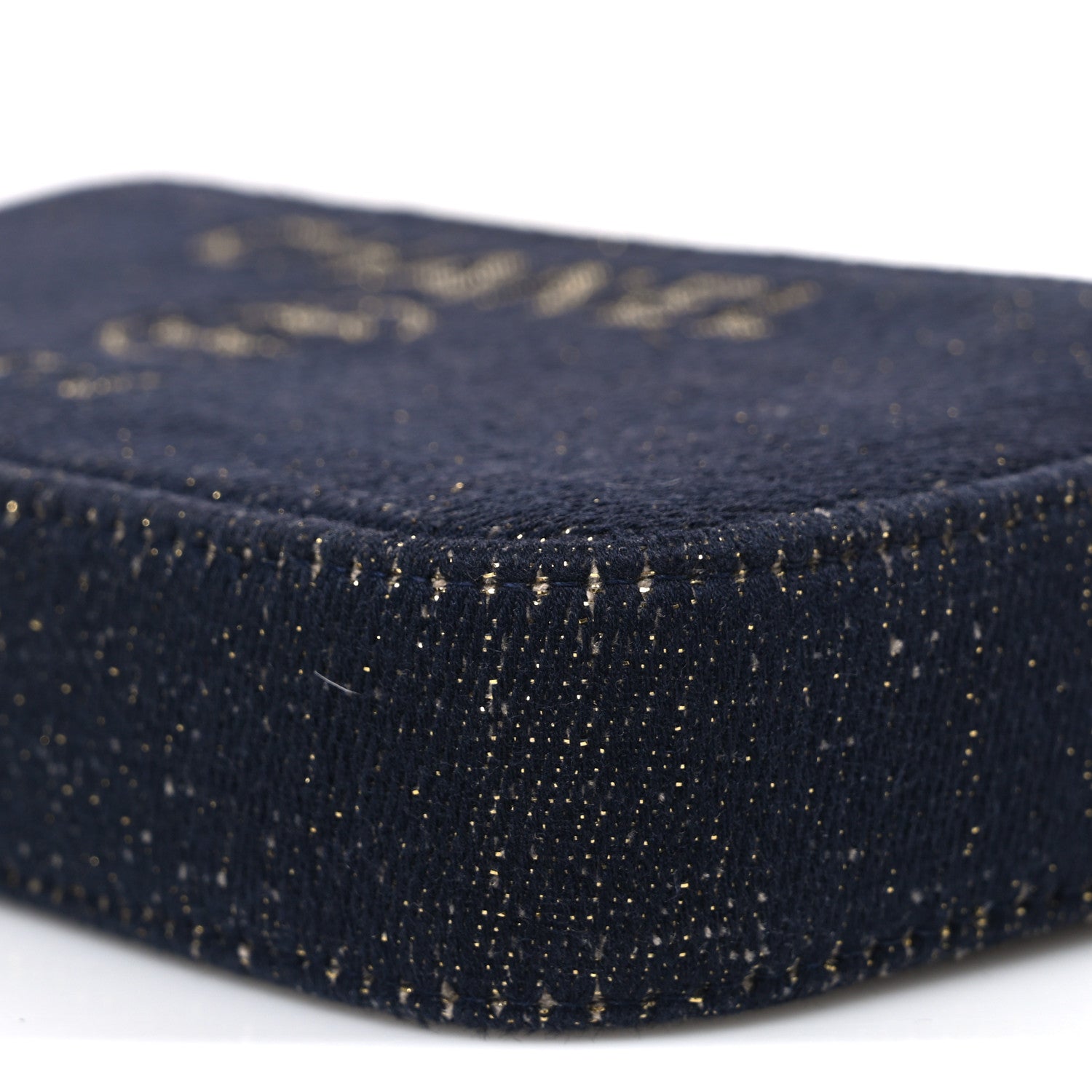 Canvas Small Deauville Clutch With Chain Navy
