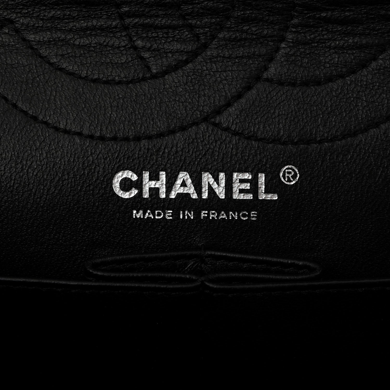 Metallic Calfskin Striped 2.55 Reissue 226 Flap Black