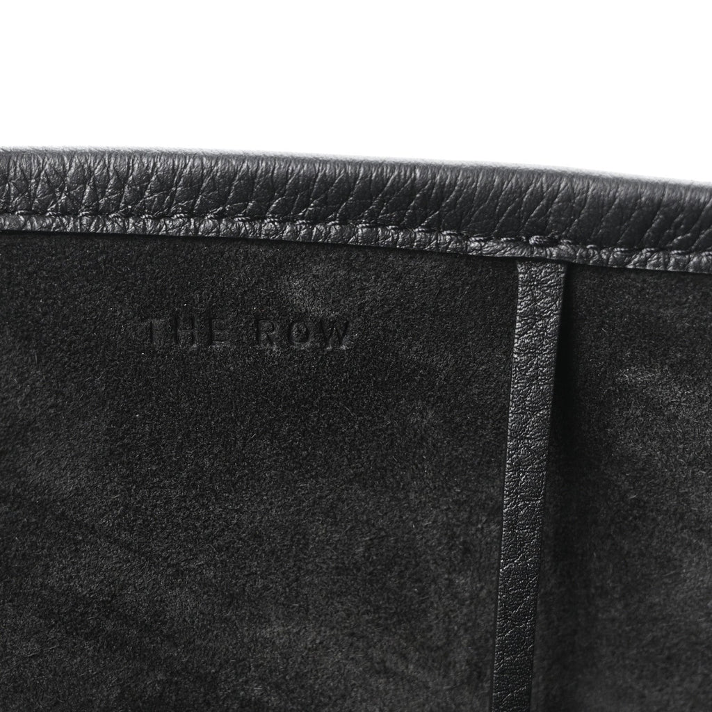 Grained Calfskin Park Tote Three Black