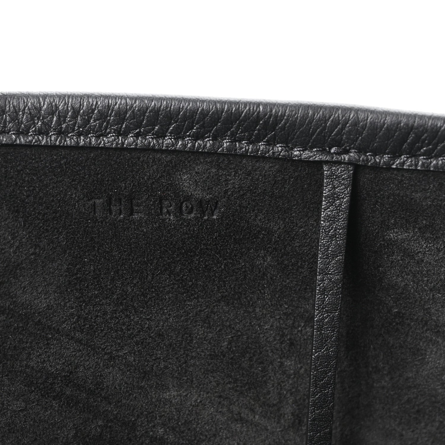 Grained Calfskin Park Tote Three Black