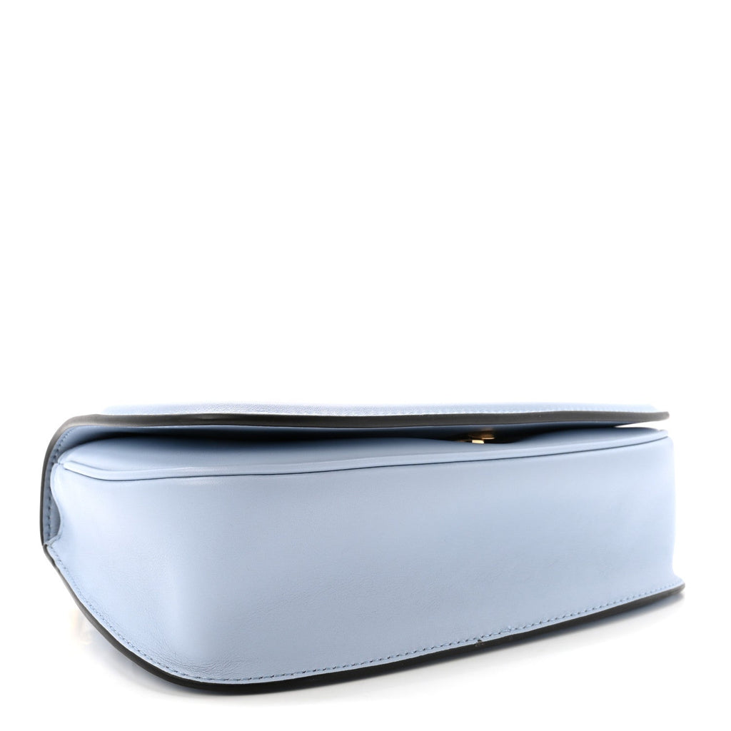 Roxy Calfskin Medium Blondie Top Handle Bag Cloudy Blue