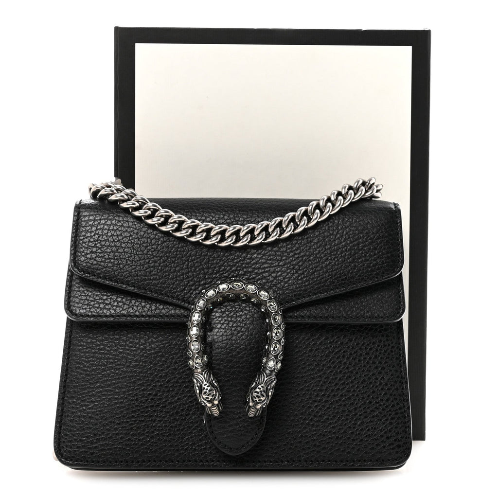 Calfskin Mini Dionysus Shoulder Bag Black