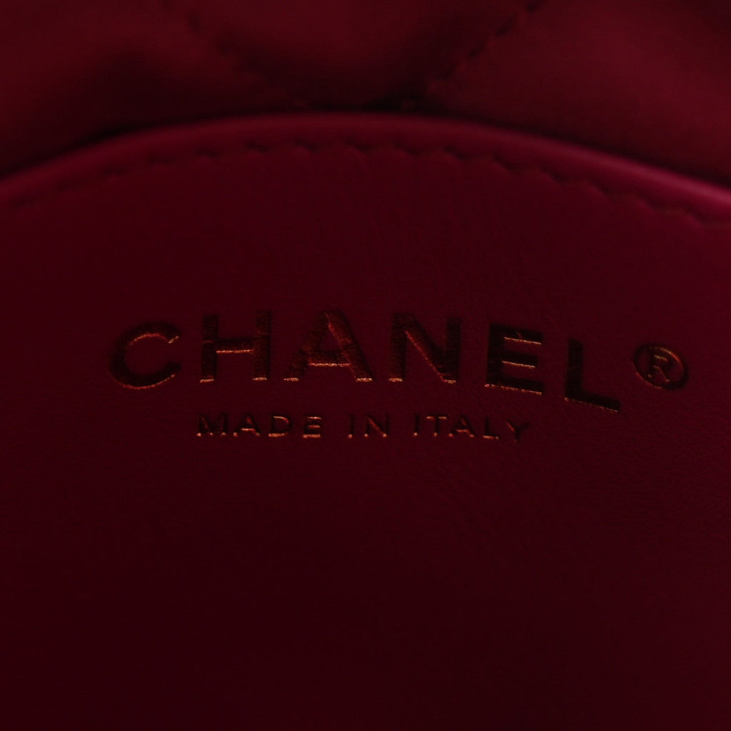 Calfskin Macrame Mini Chanel 22 Green Purple Yellow