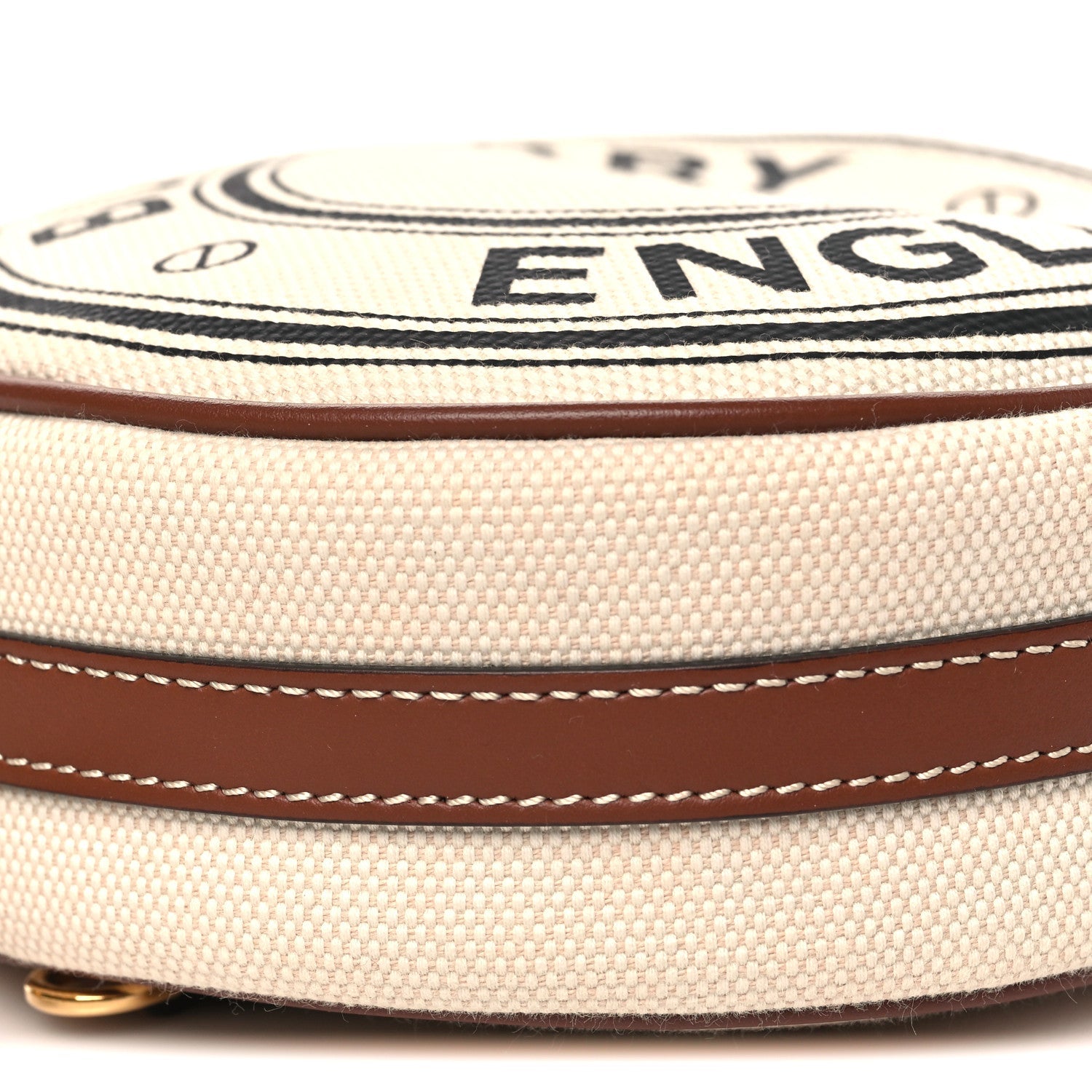 Canvas Calfskin Louise Bag Natural