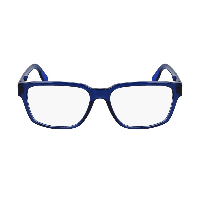 Lacoste Eyeglasses Square Full Rim, Blue Frame and Clear Demo Lenses Lens L2927400