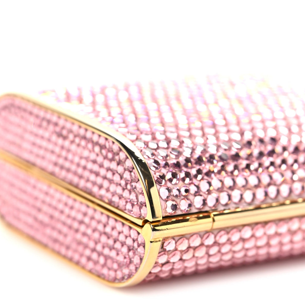 Swarovski Crystal Minaudiere Clutch Pink