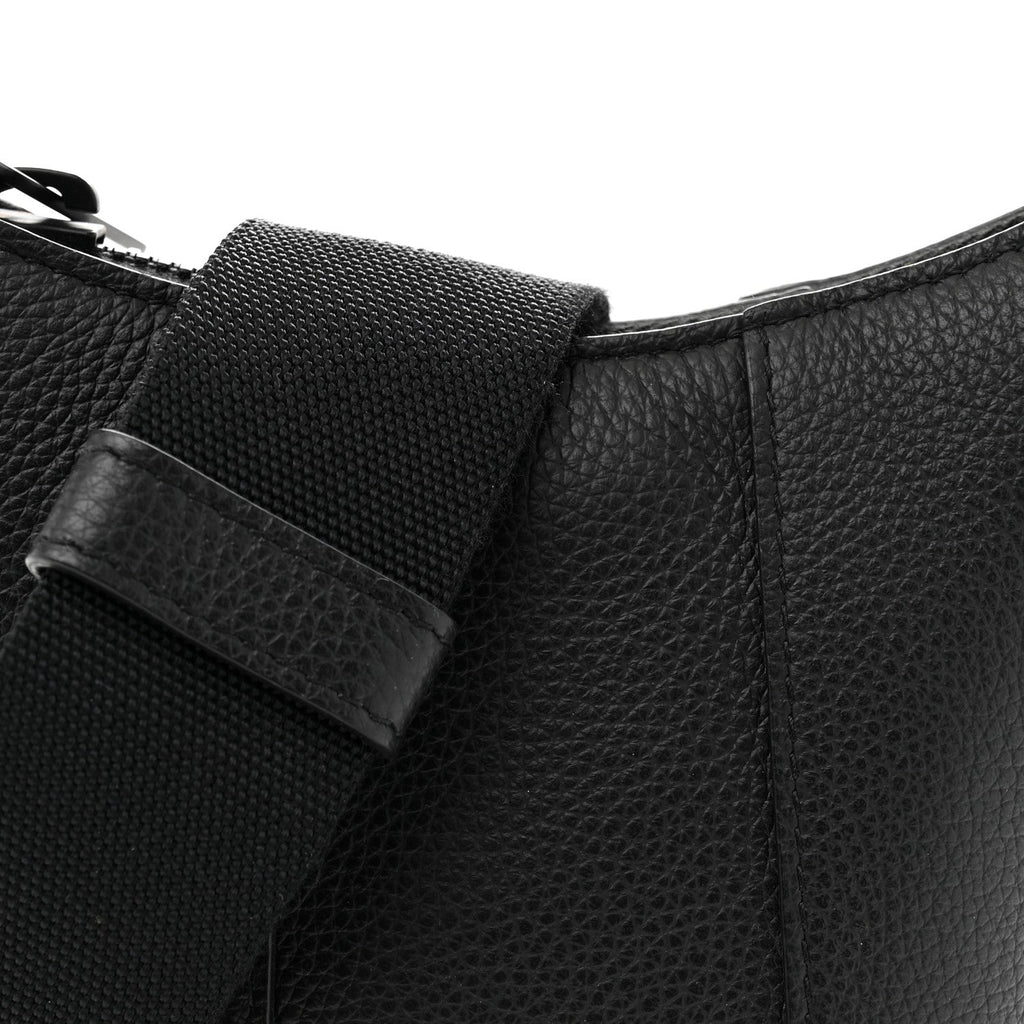Calfskin Hourglass Phone Holder Bag Black