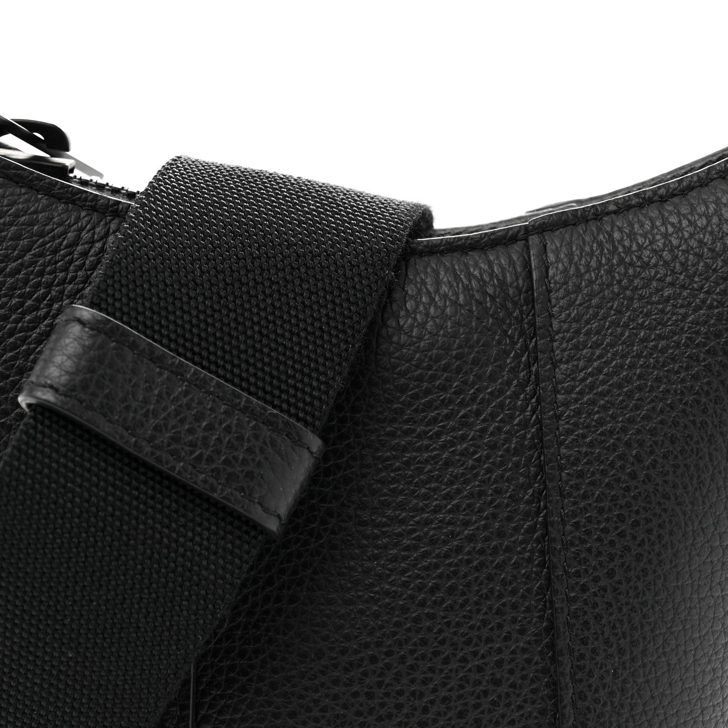 Calfskin Hourglass Phone Holder Bag Black