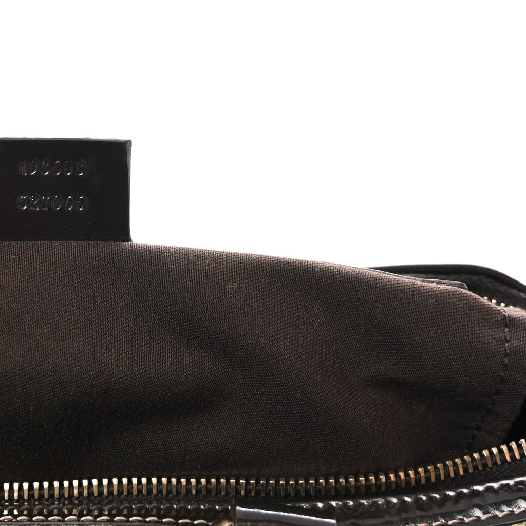 GG Plus Monogram Medium Joy Boston Dark Brown