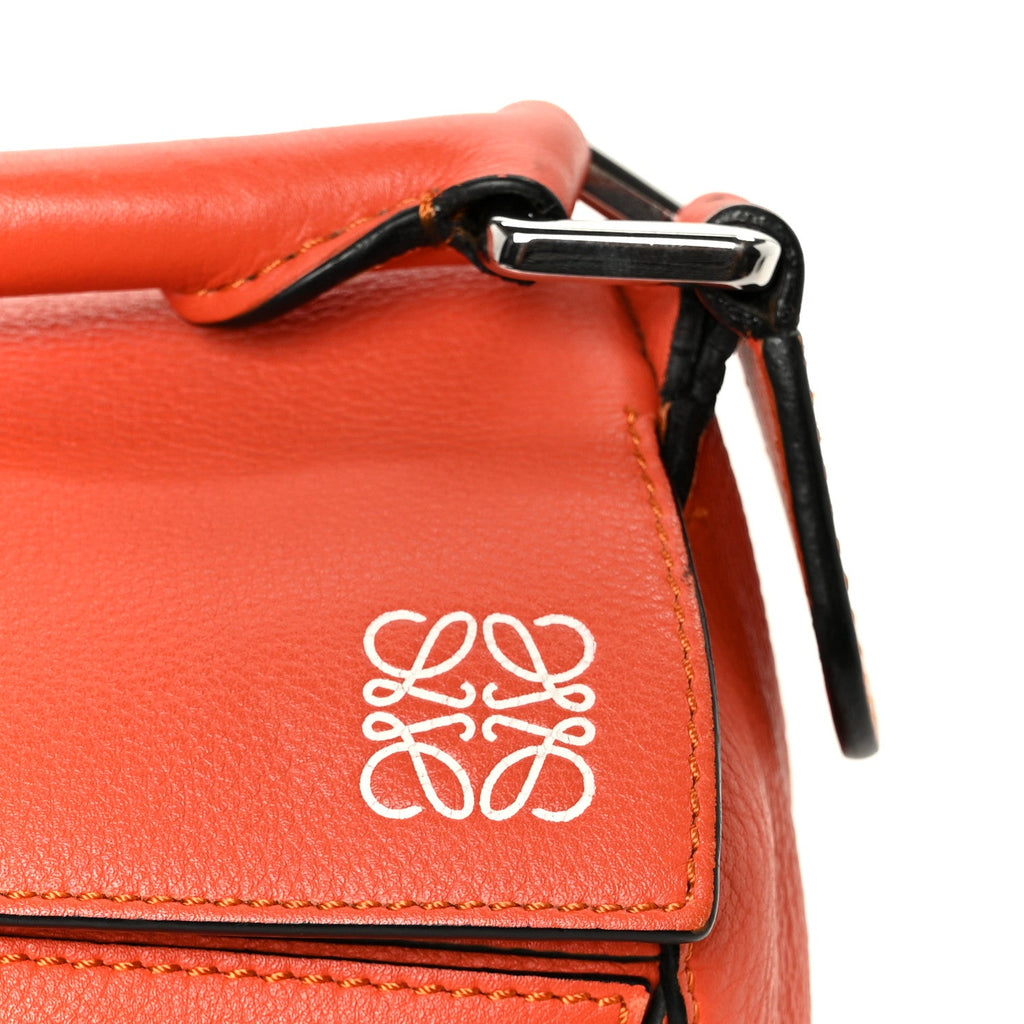 Calfskin Small Puzzle Bag Orange