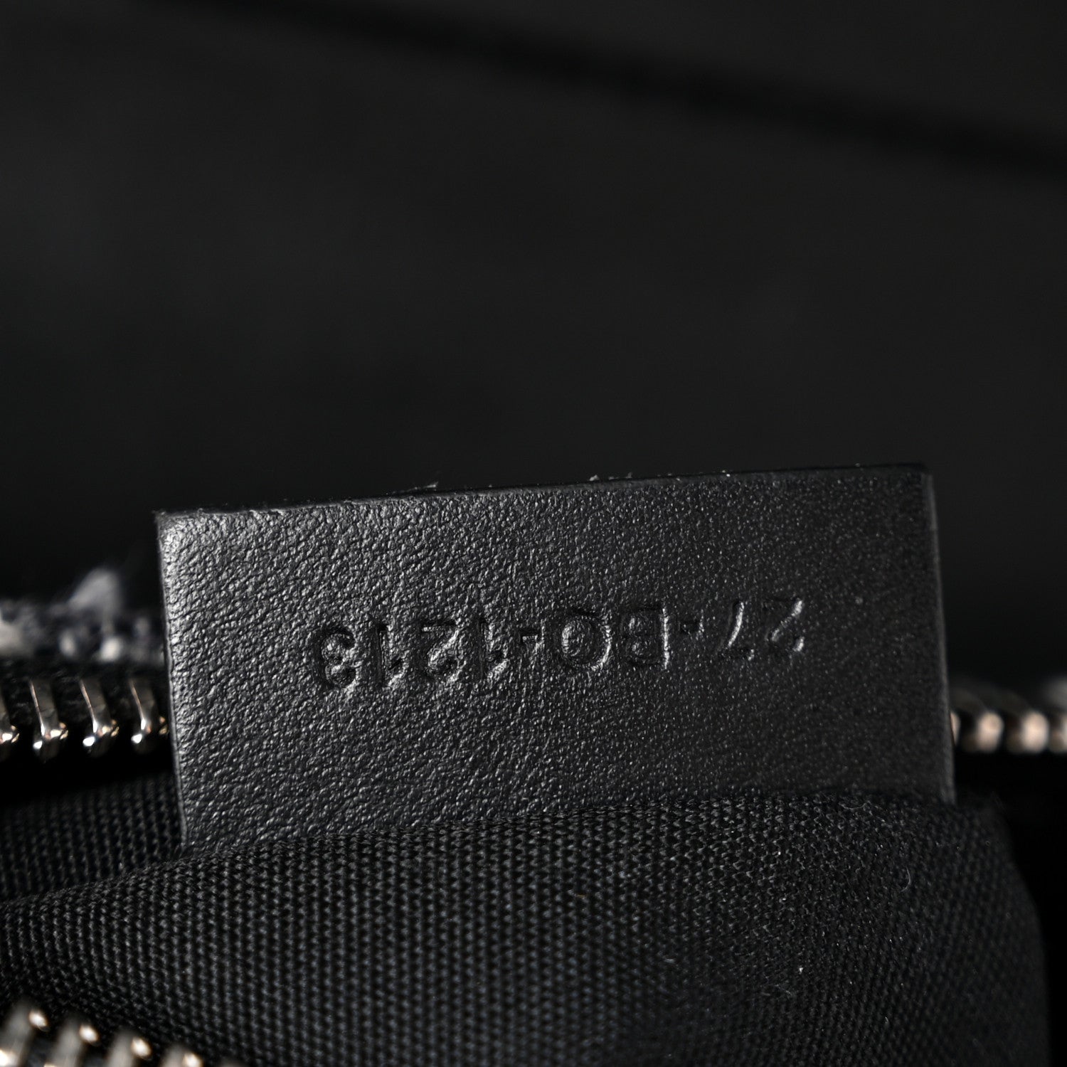 Tweed Saddle Bag Black Silver