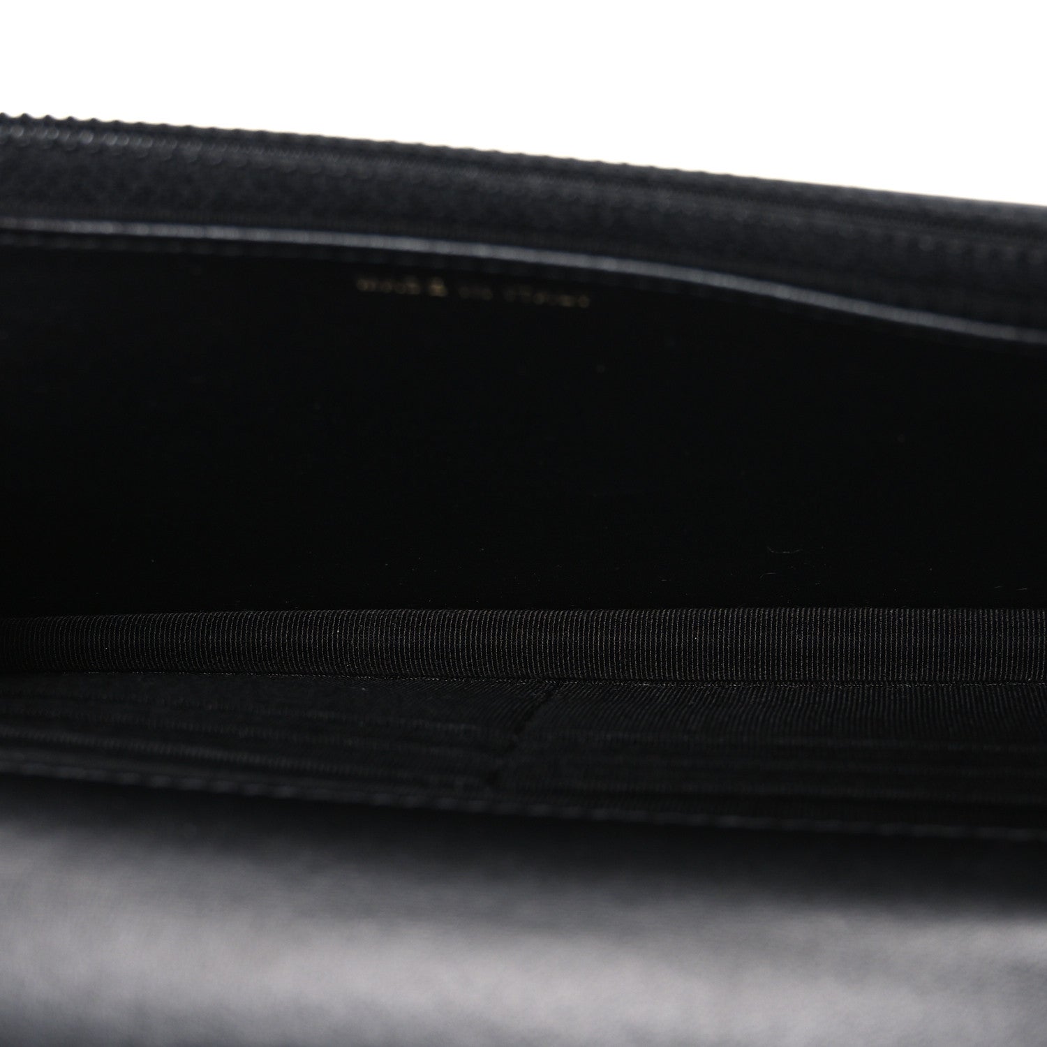 Lambskin Quilted Trendy CC Wallet On Chain WOC Black