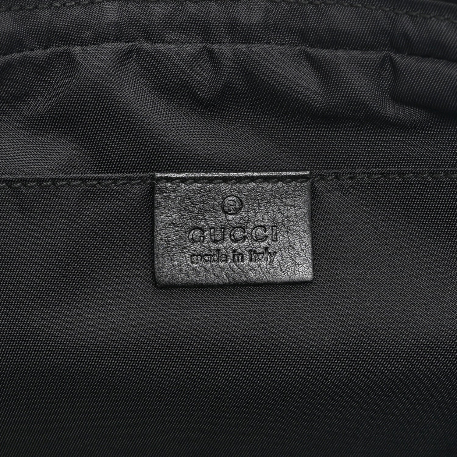 Guccissima Nylon Belt Bag  Black