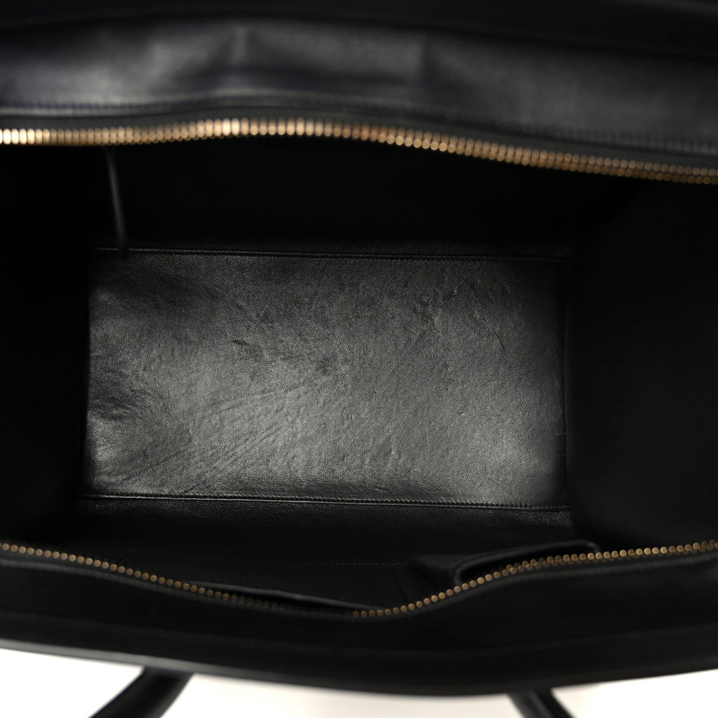 Smooth Calfskin Mini Luggage Black