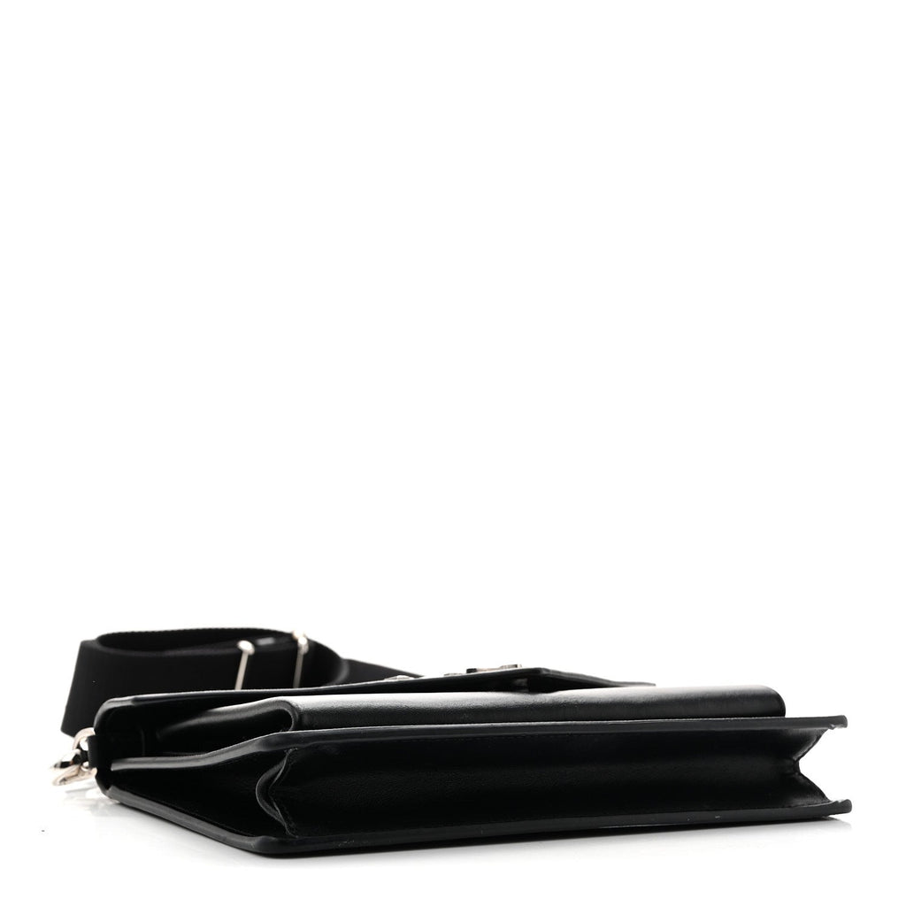Saffiano City Calf Mini Envelope Bag Black