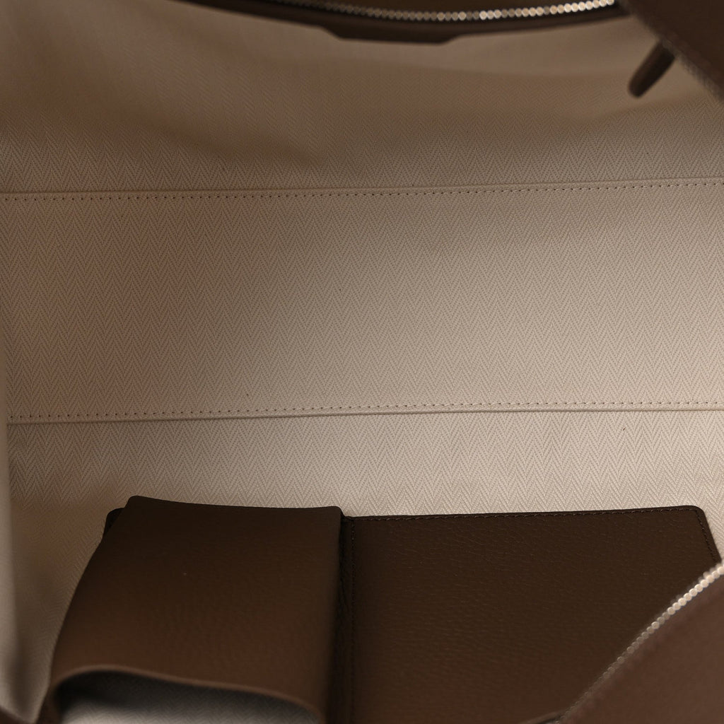 Matte Grained Calfskin Marlo 14 Dark Olive