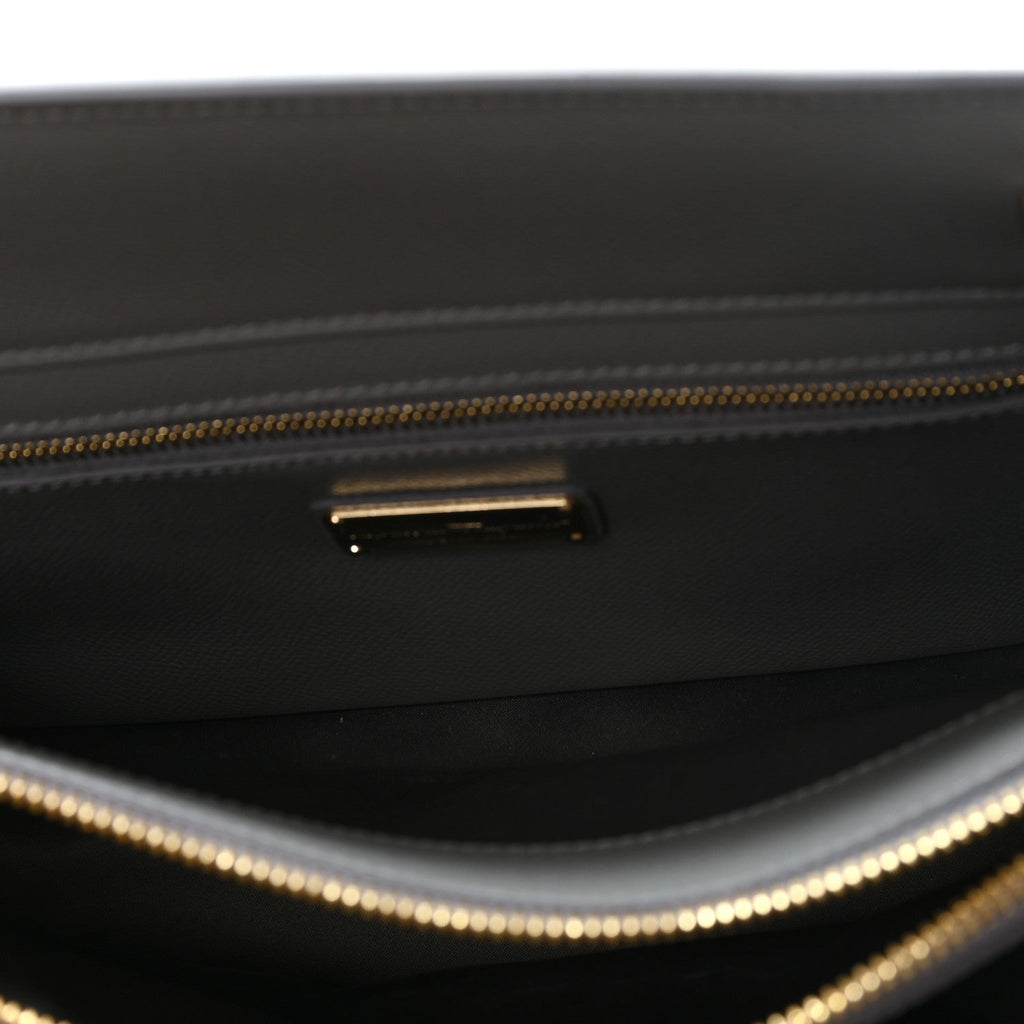 Hammered Calfskin Today Satchel Grey
