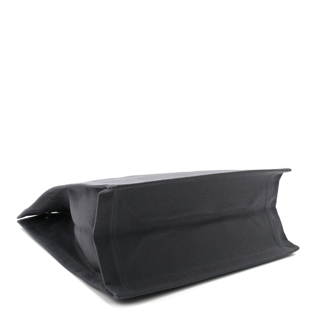 Linen Calfskin Rive Gauche North South Tote Grey