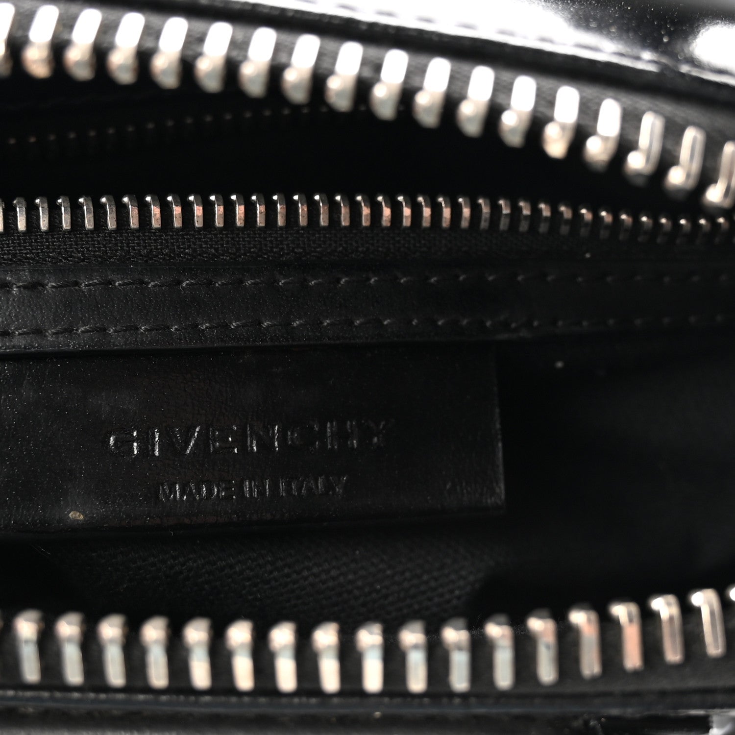 Shiny Lord Calfskin Mini Antigona Black