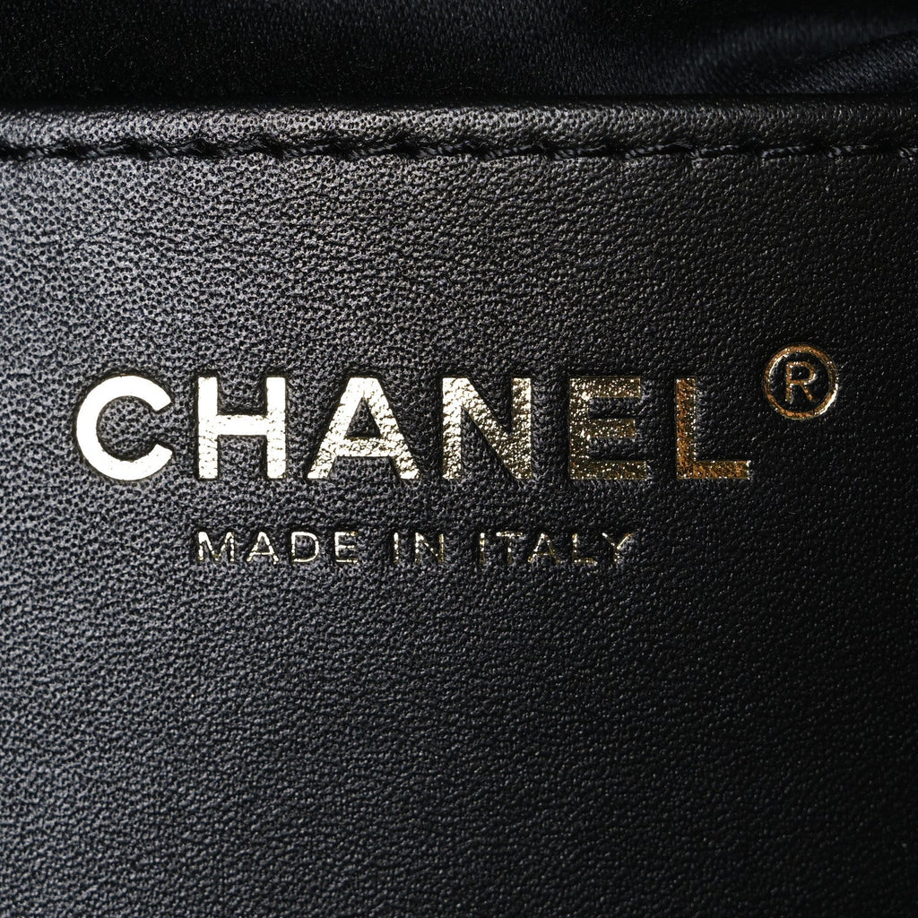 Caviar Quilted Mini Chanel 25 Handbag Black Black