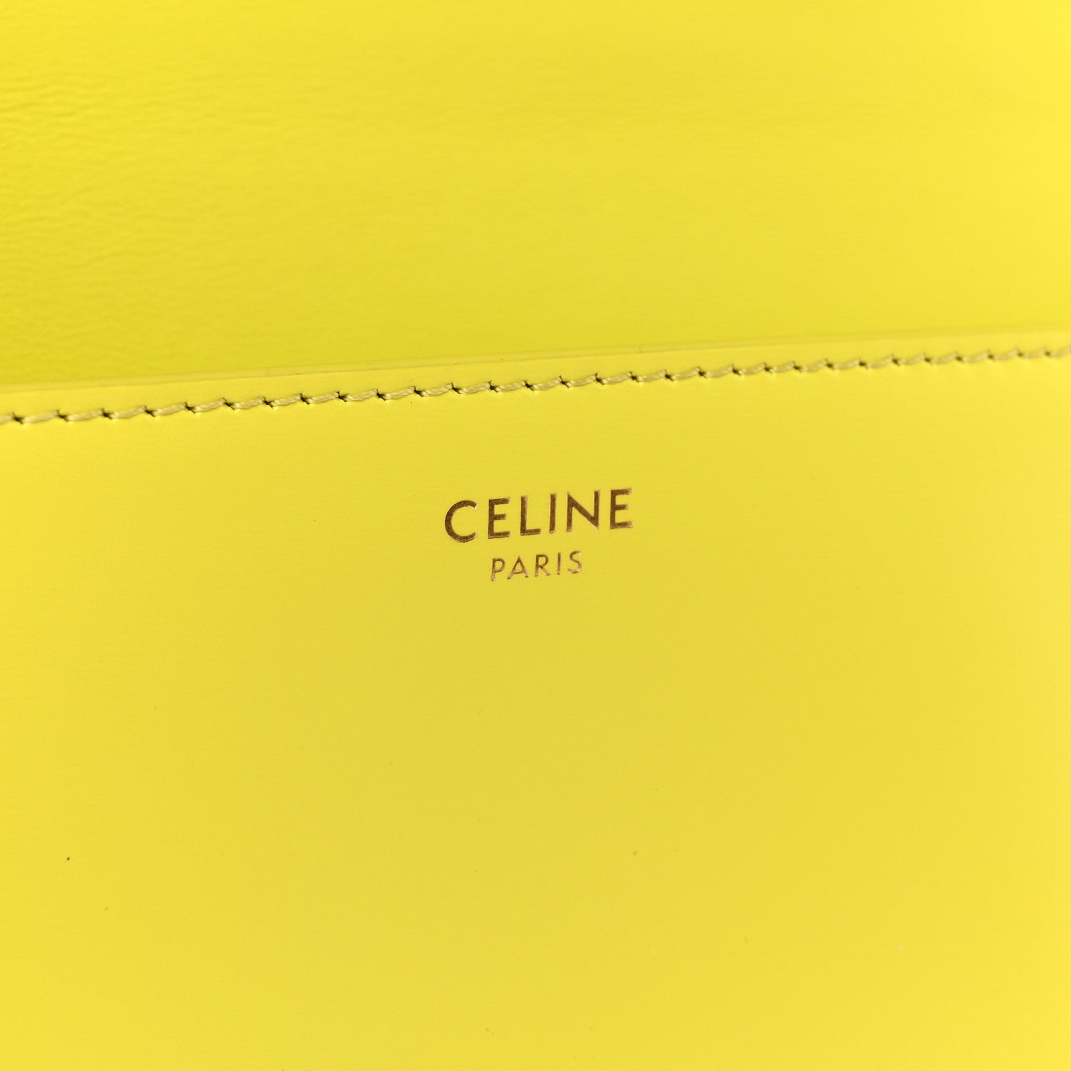 Shiny Calfskin Cuir Triomphe Chain Shoulder Bag Anis