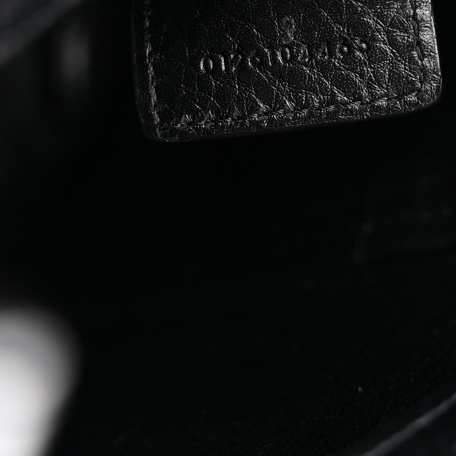 Grained Calfskin Small Spin Tote Black