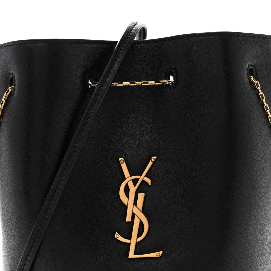 Lambskin Pochon Shoulder Bag Black