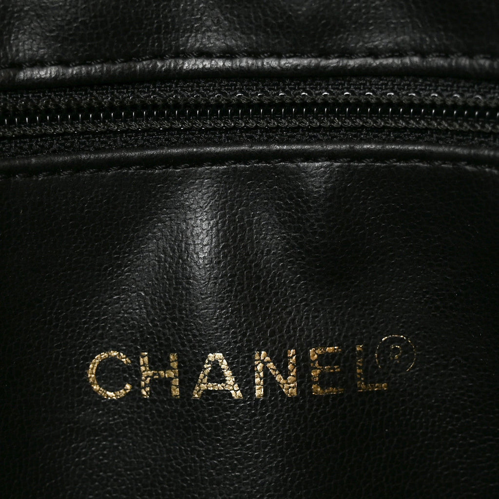 Caviar Flap Shoulder Bag Black