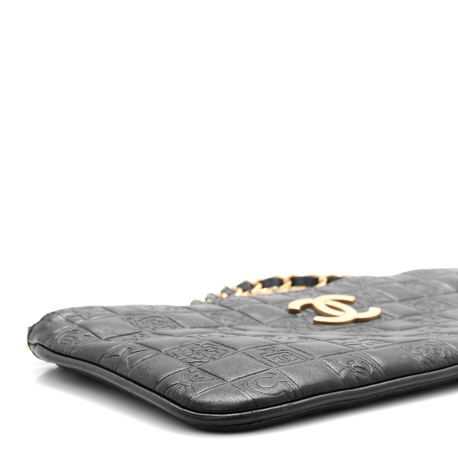 Lambskin Precious Symbols Pochette Black