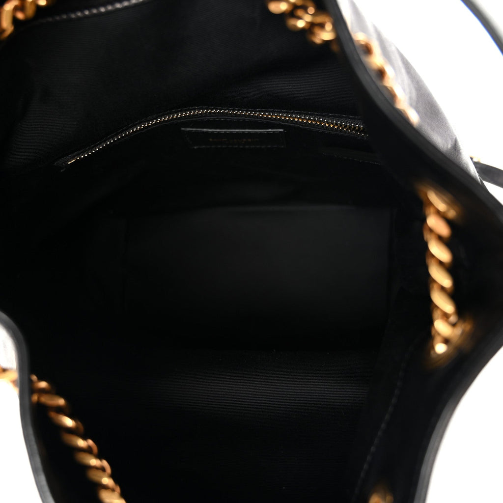 Lambskin Matelasse Monogram Joe Backpack Black