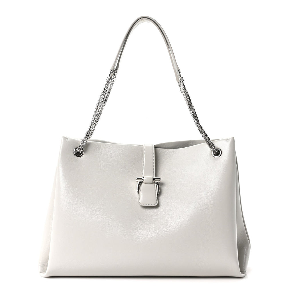 Calfskin Large Mia Tote Grey