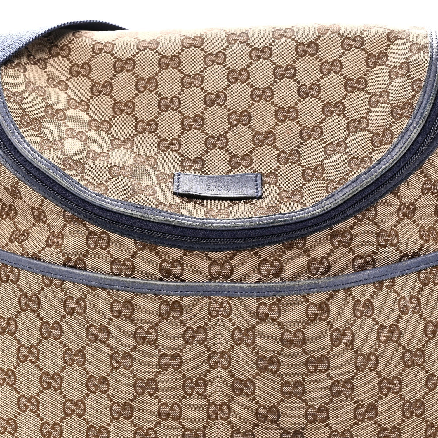 Monogram Natural Pigskin Large Diaper Bag Beige Ebony Cocoa Dark Chocolate