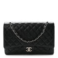 Caviar Quilted Maxi Double Flap Black