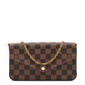 Damier Ebene Pochette Felicie Chain Wallet