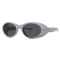 Givenchy Sunglasses Oval Full Rim, Matte Black Frame and Grey Lens GV40065I02A