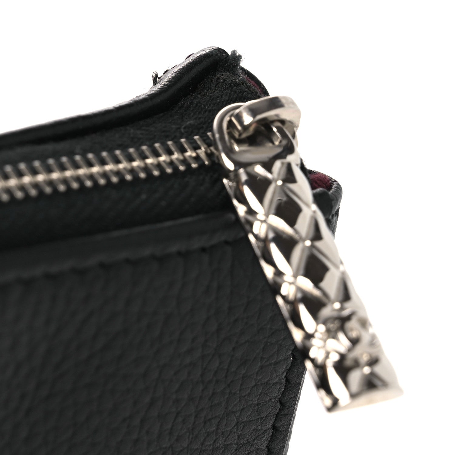 Grained Calfskin Large Neo Executive Cosmetic Case Black