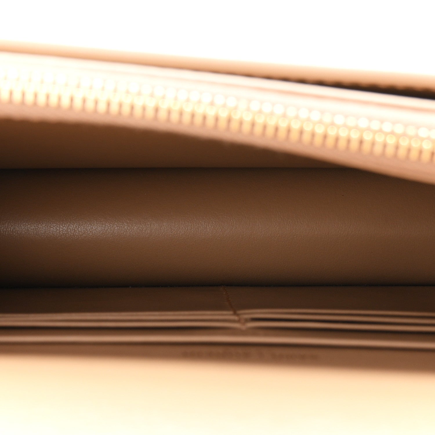 Calfskin Monogram Sunset Chain Wallet Dark Toffee