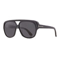 Tom Ford Sunglasses Browline Full Rim, Matte Black Frame and Smoke Gradient Lens FT110302A