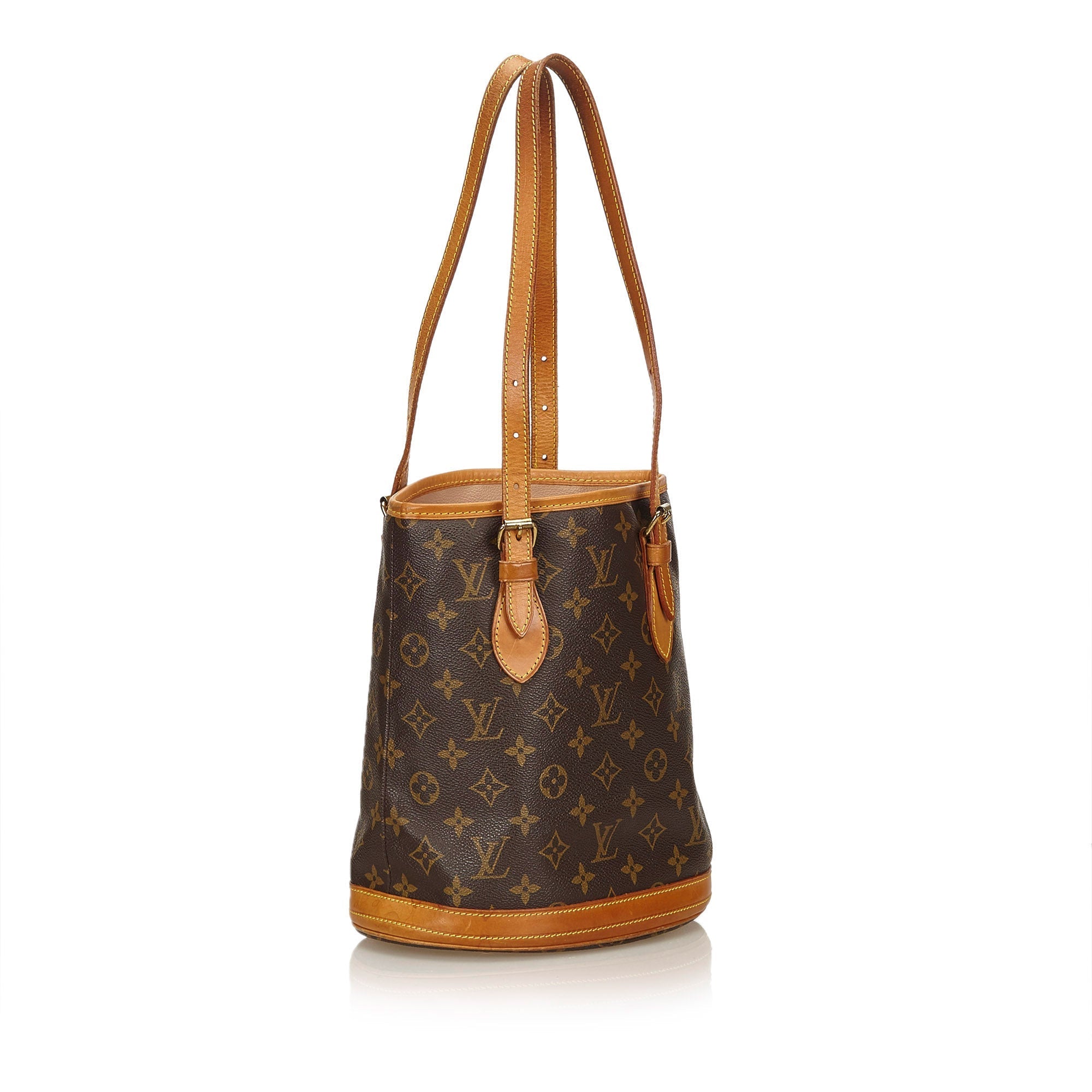 Louis Vuitto Petit Bucket Monogram Canvas Tote Bag