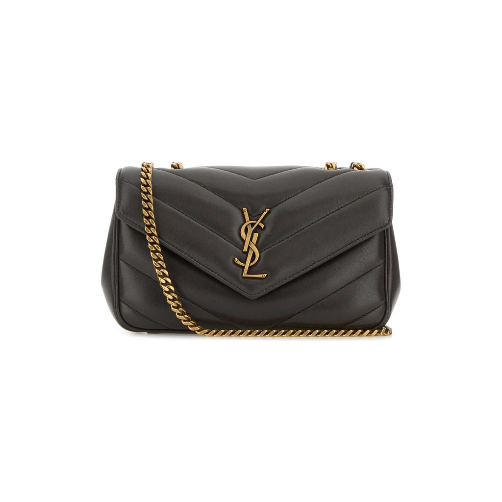 LOULOU small in MATELASSÉ lambskin URBAN GREY