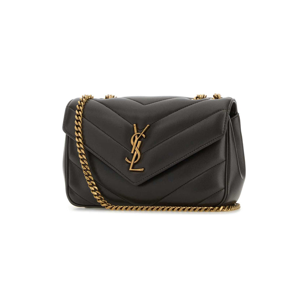 LOULOU small in MATELASSÉ lambskin URBAN GREY