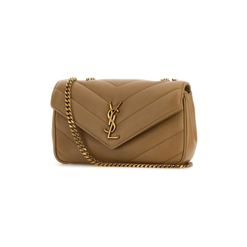 LOULOU small in MATELASSÉ lambskin NATURAL TAN