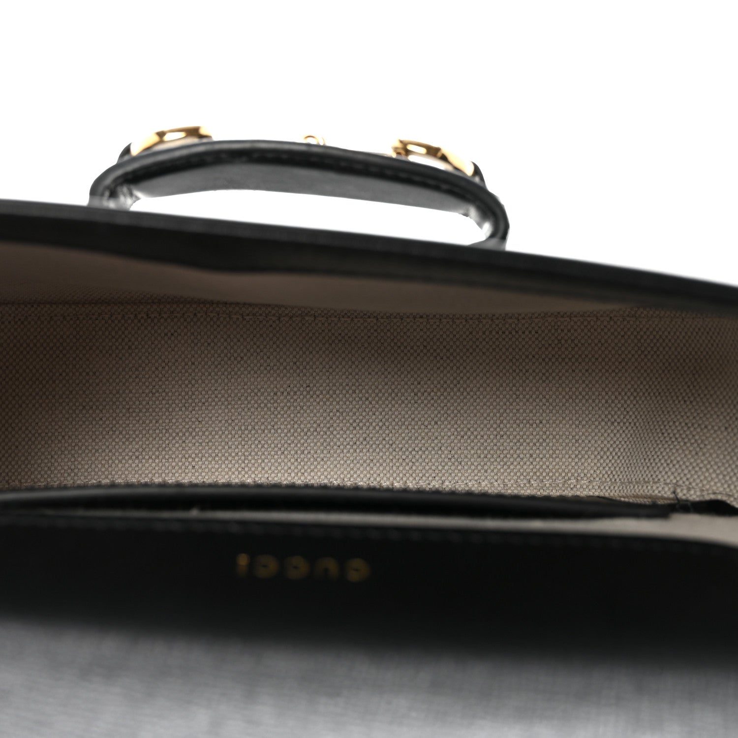 Azalea Calfskin Web Mini Horsebit 1955 Shoulder Bag Black