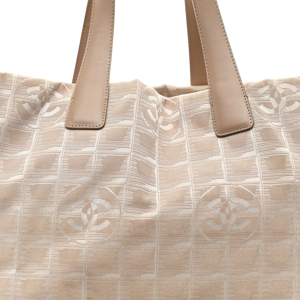 Nylon Medium Travel Tote Beige