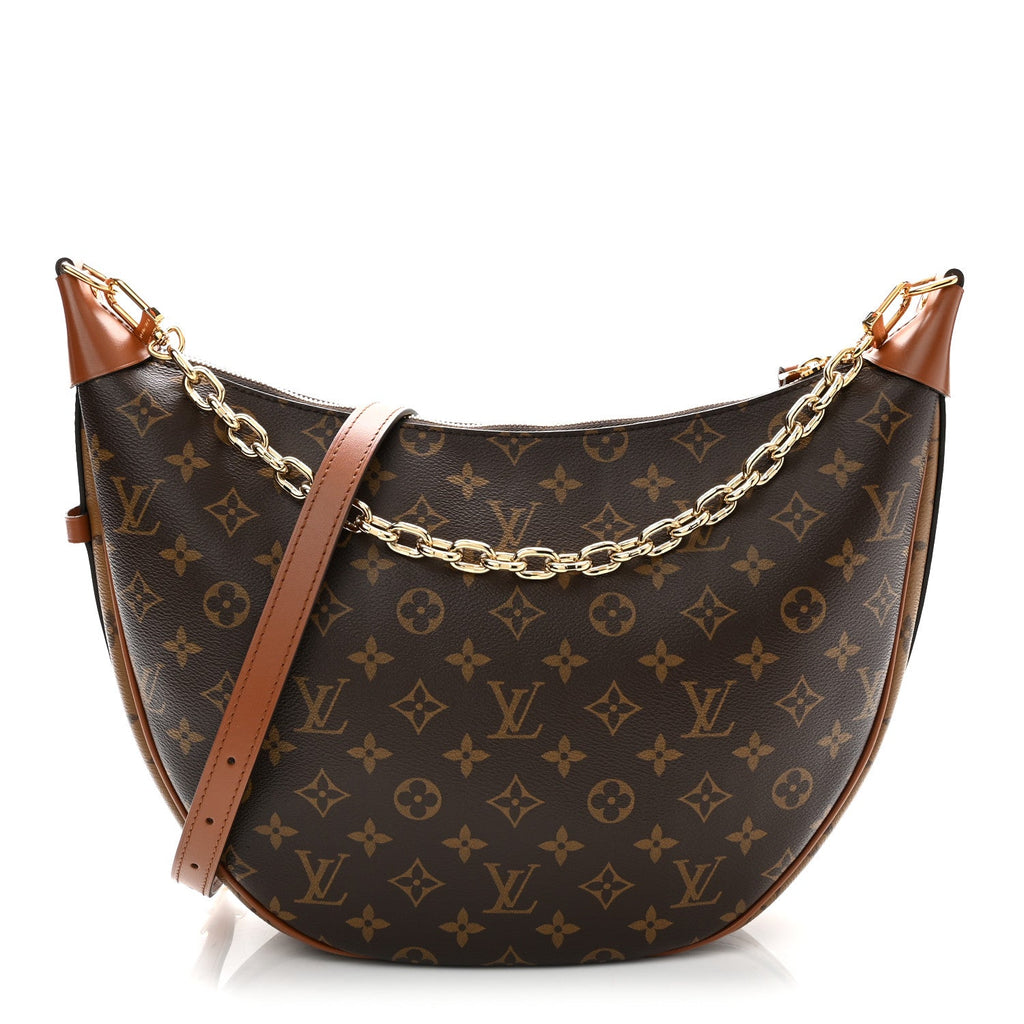 Reverse Monogram Loop Hobo