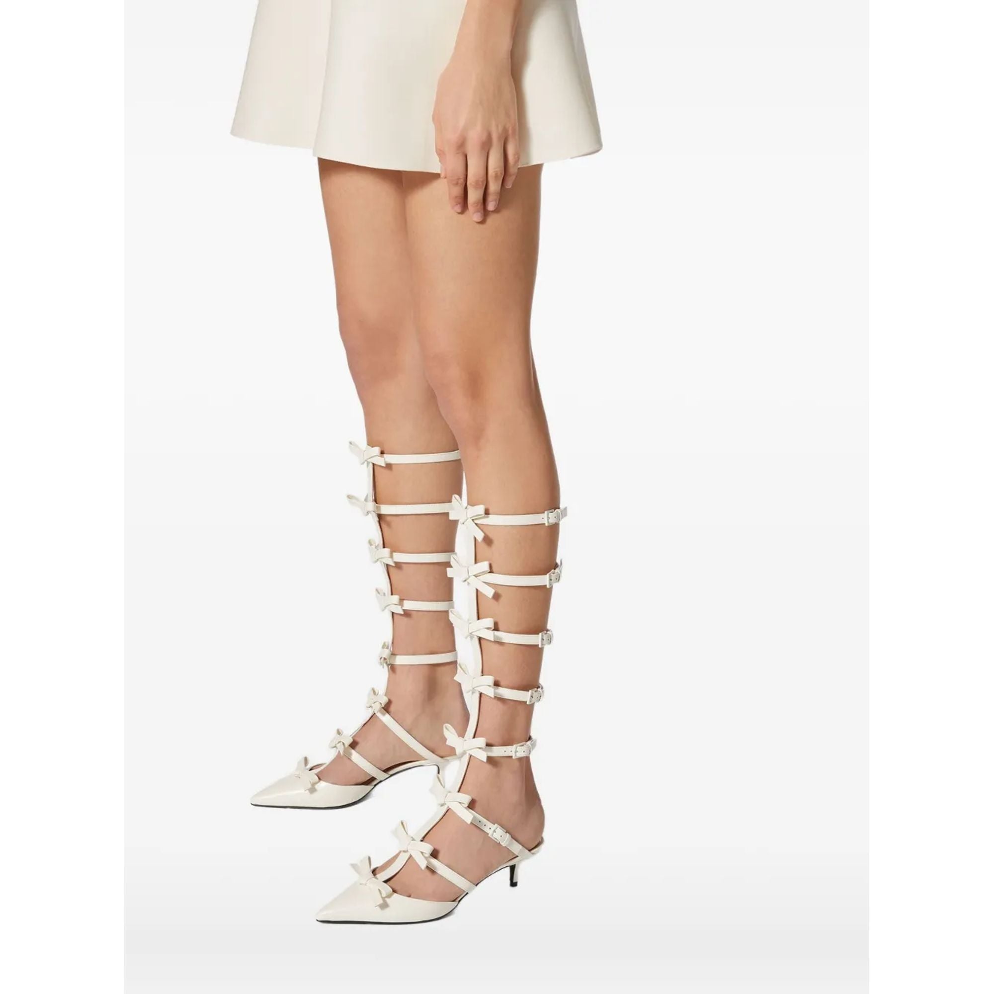 Valentino Garavani 55Mm Bow-Embellished Kitten-Heel Pumps