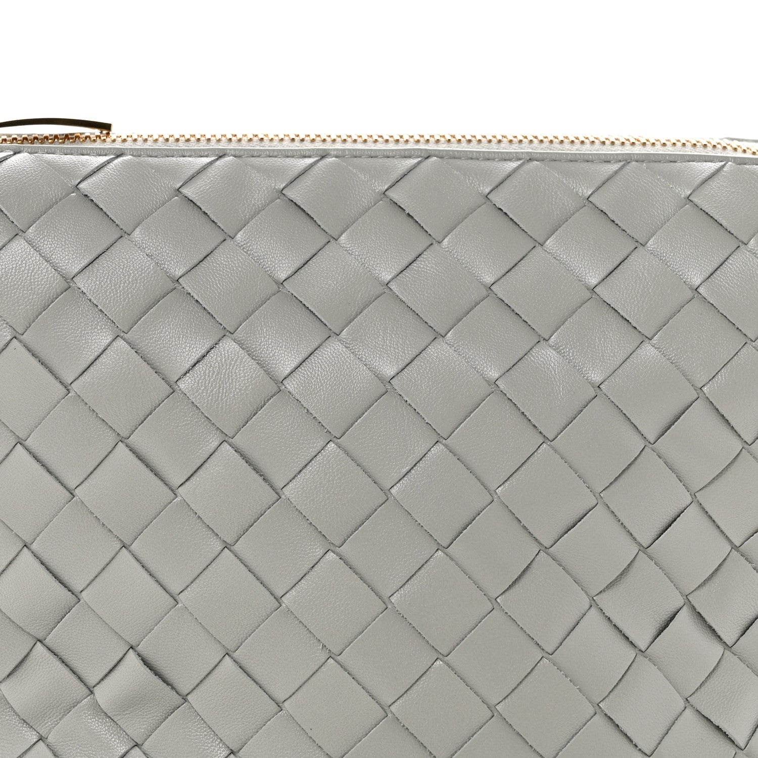 Calfskin Nappa Intrecciato Mini Wallace Agate Grey