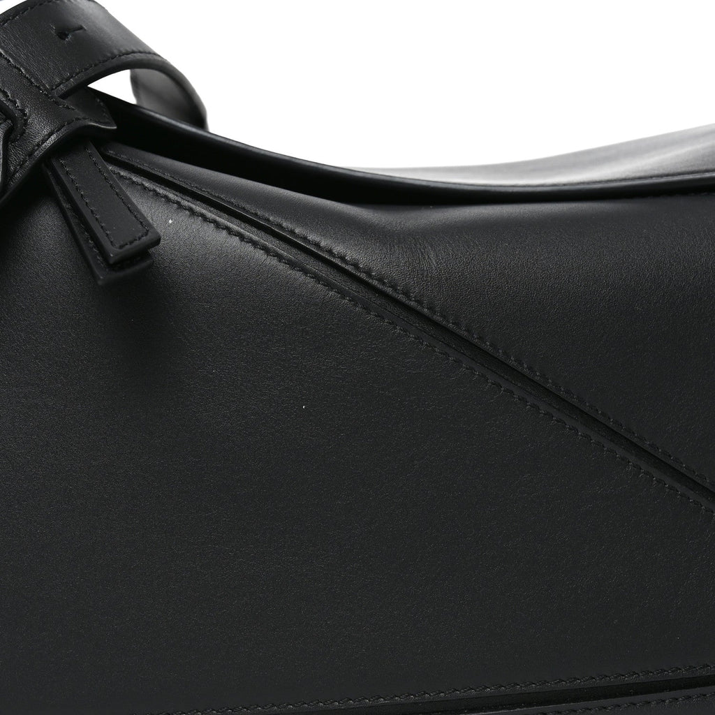 Calfskin Medium Puzzle Bag Black