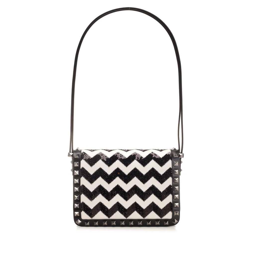 Valentino Garavani Small Rockstud23 Embroidered Shoulder Bag