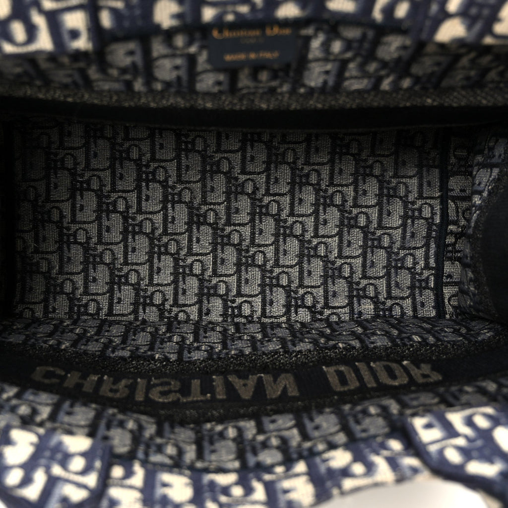 Oblique Medium Book Tote Blue Multicolor